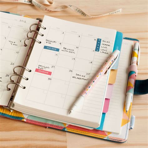 calendars planners & personal organizers.